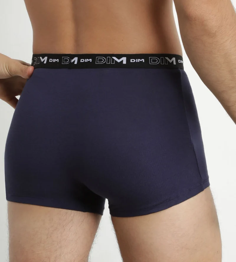 2er-Pack Herren-Boxershorts Rot/Blau mit Kontrastgürtel aus Stretch-Baumwolle