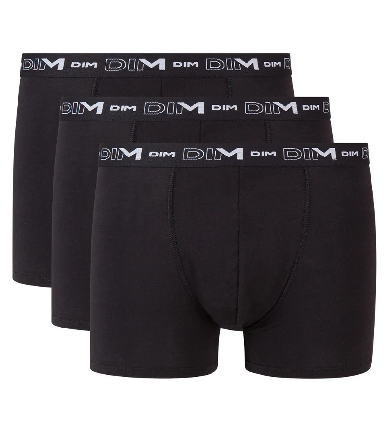 3er-Pack schwarze Boxershorts mit Logobund
