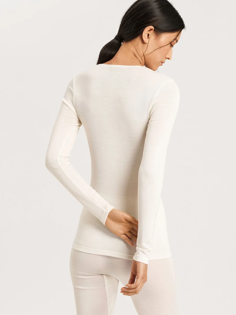 Shirt langarm, Rundhals WOOLEN SILK