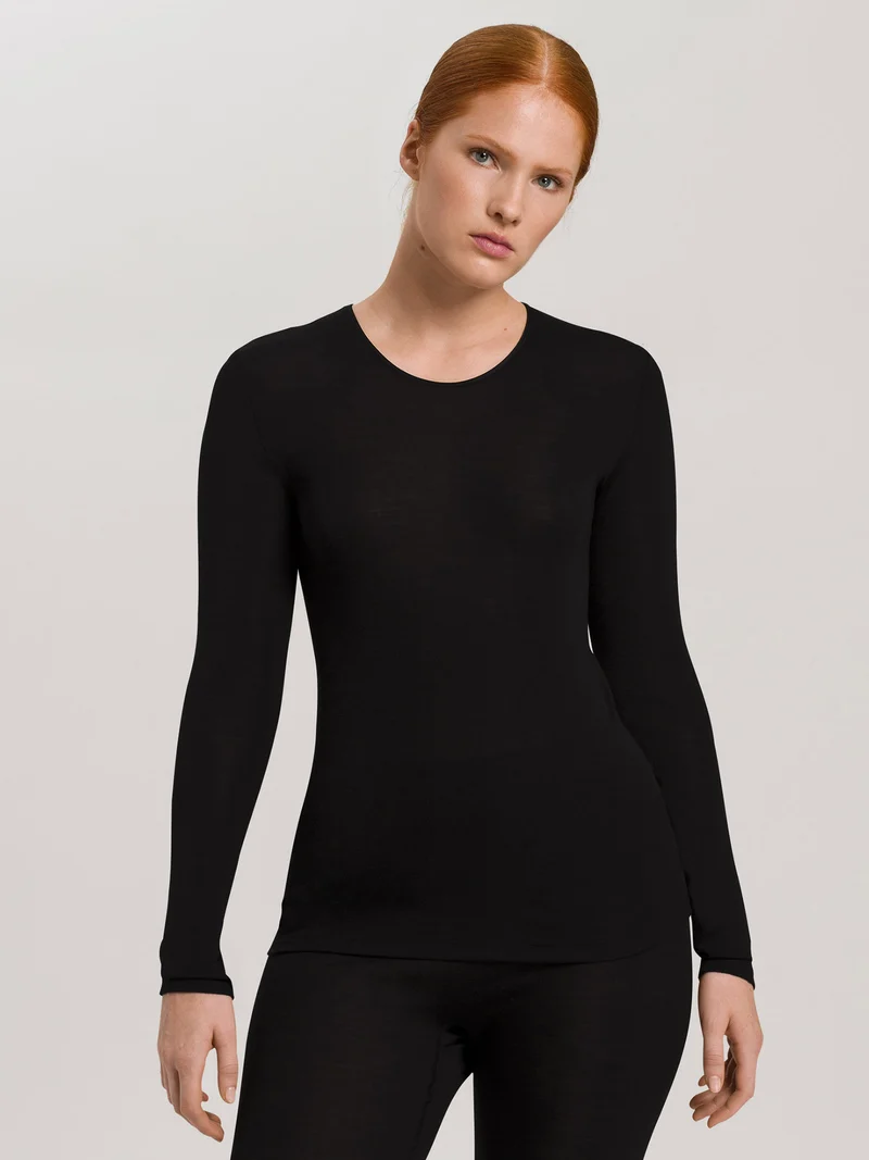 Shirt langarm, Rundhals WOOLEN SILK