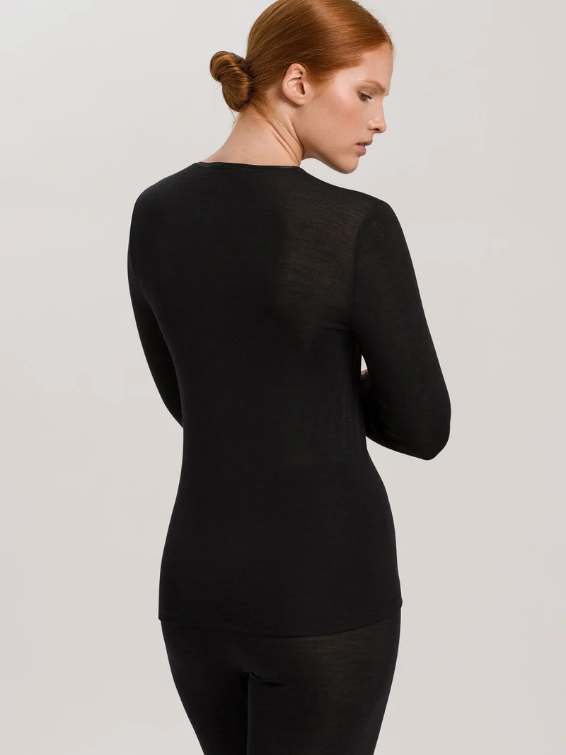 Shirt langarm, Rundhals WOOLEN SILK