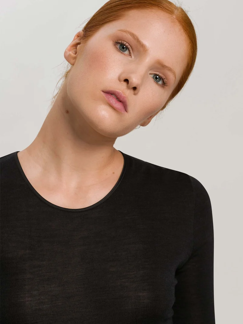 Shirt langarm, Rundhals WOOLEN SILK