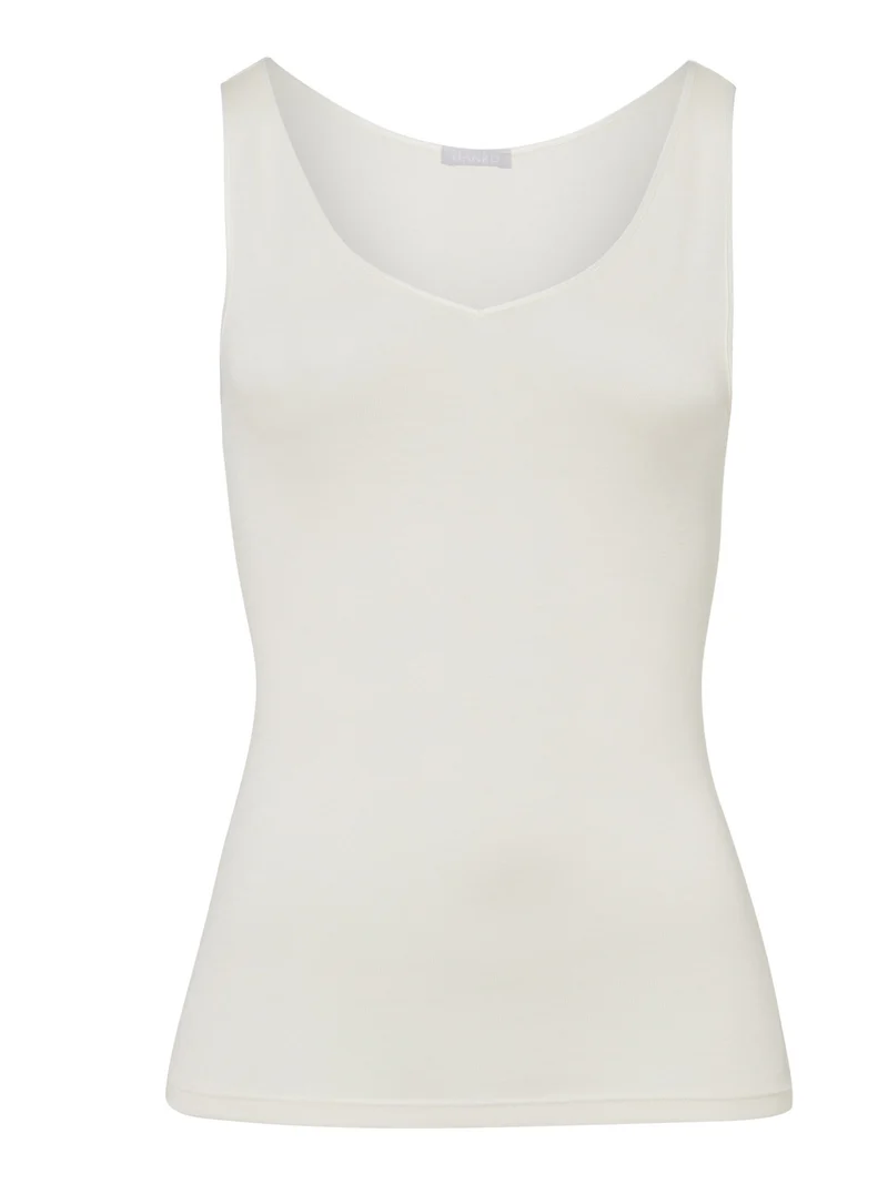 (Tank-)Top, V-Neck, WOOLEN SILK