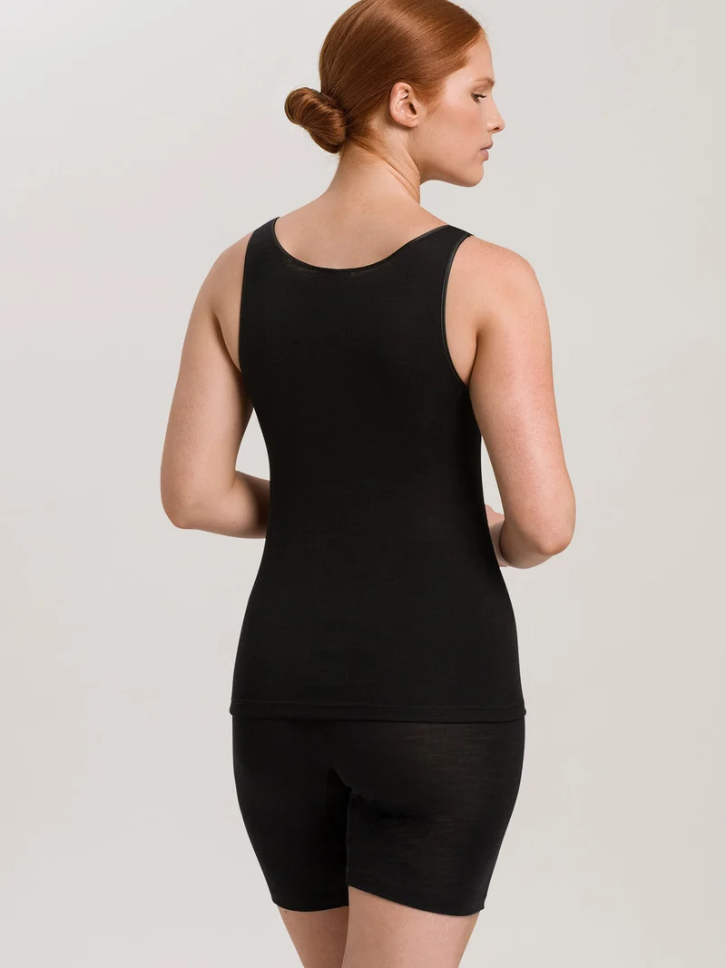 (Tank-)Top, V-Neck, WOOLEN SILK