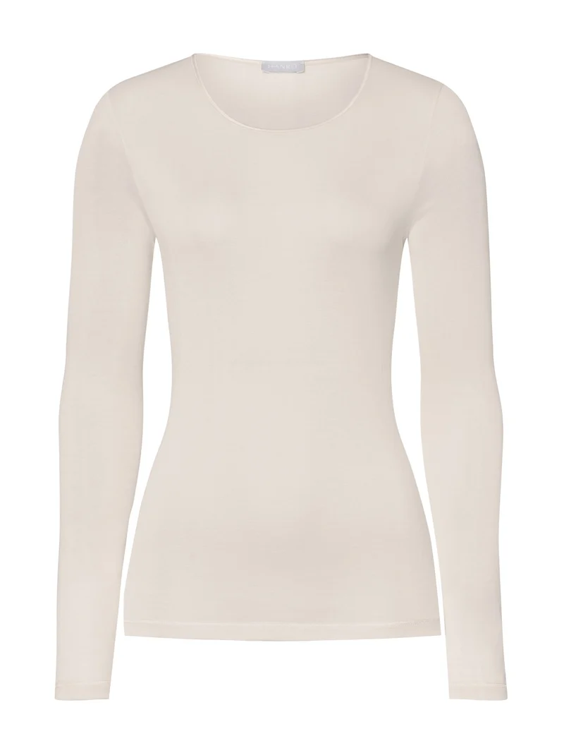 Shirt langarm, O-Neck, PURE SILK