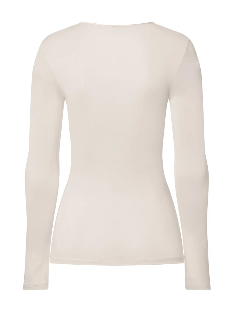 Shirt langarm, O-Neck, PURE SILK