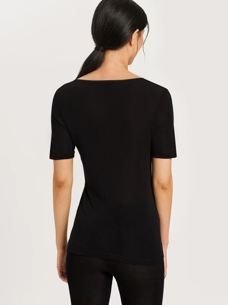 Shirt kurzarm, V-Neck, PURE SILK