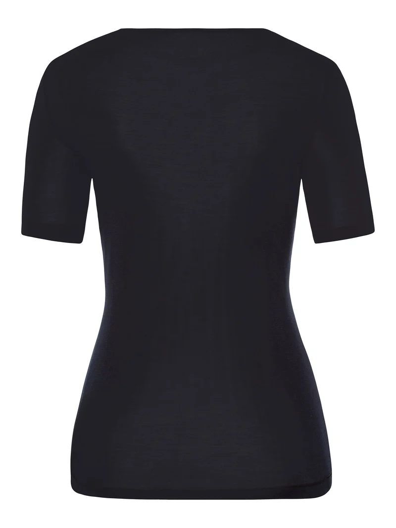 Shirt kurzarm, V-Neck, PURE SILK