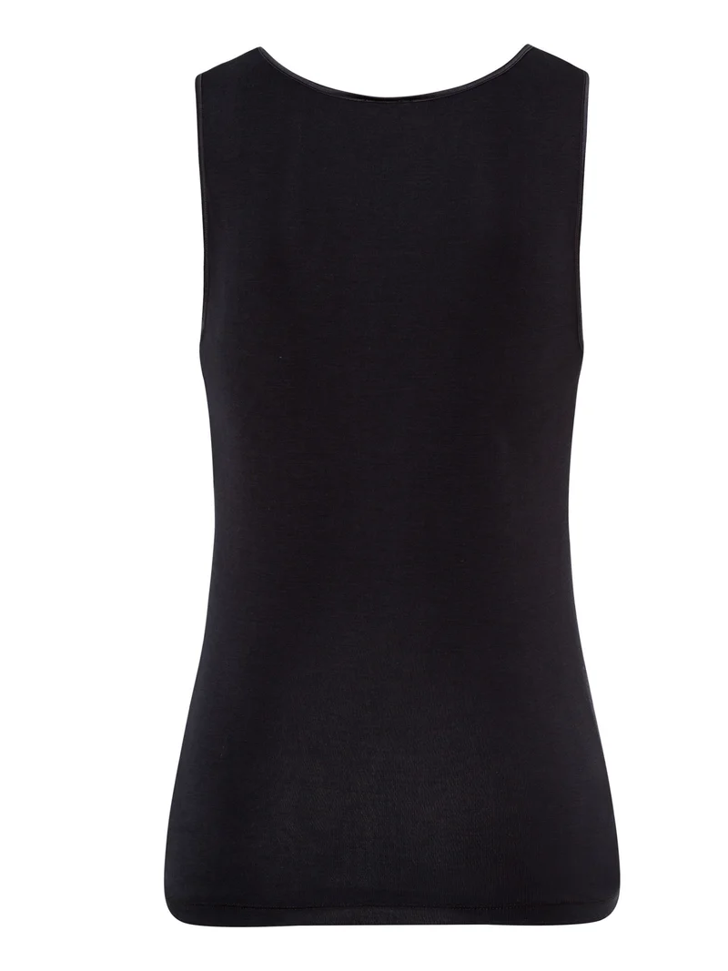 (Tank) Top, rundhals, PURE SILK