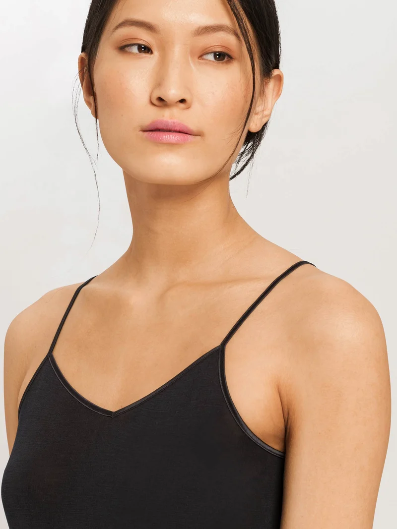 Spaghetti Top V-Neck PURE SILK