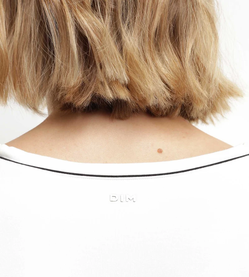 Sport-T-Shirt für Damen mit offenem Rücken aus ungebleichter Viskose Dim Move