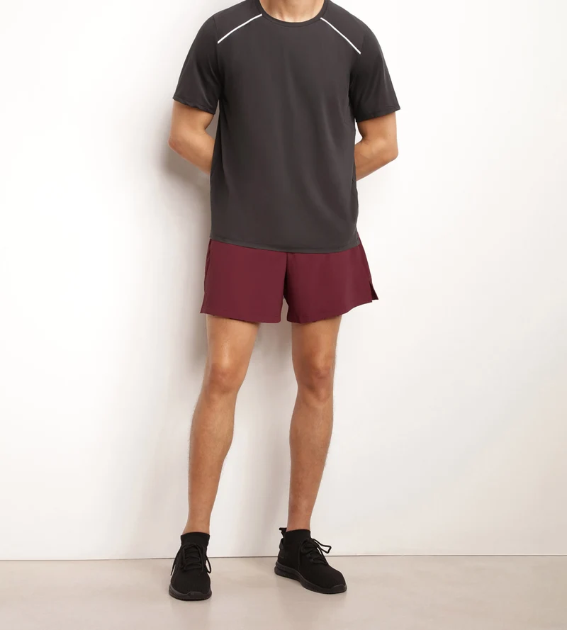 Herren-Sportshorts aus luftigem Material Bordeaux Dim Move