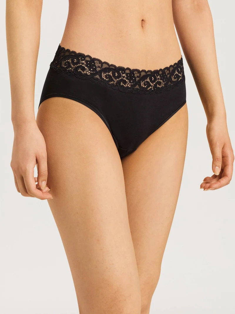 Midi Briefs, Midi Slip mit Spitzenbund MOMENTS