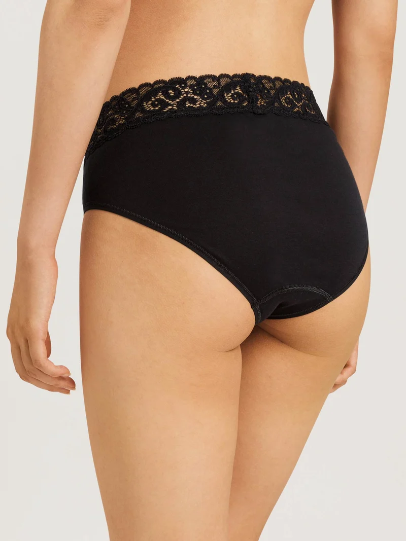 Midi Briefs, Midi Slip mit Spitzenbund MOMENTS