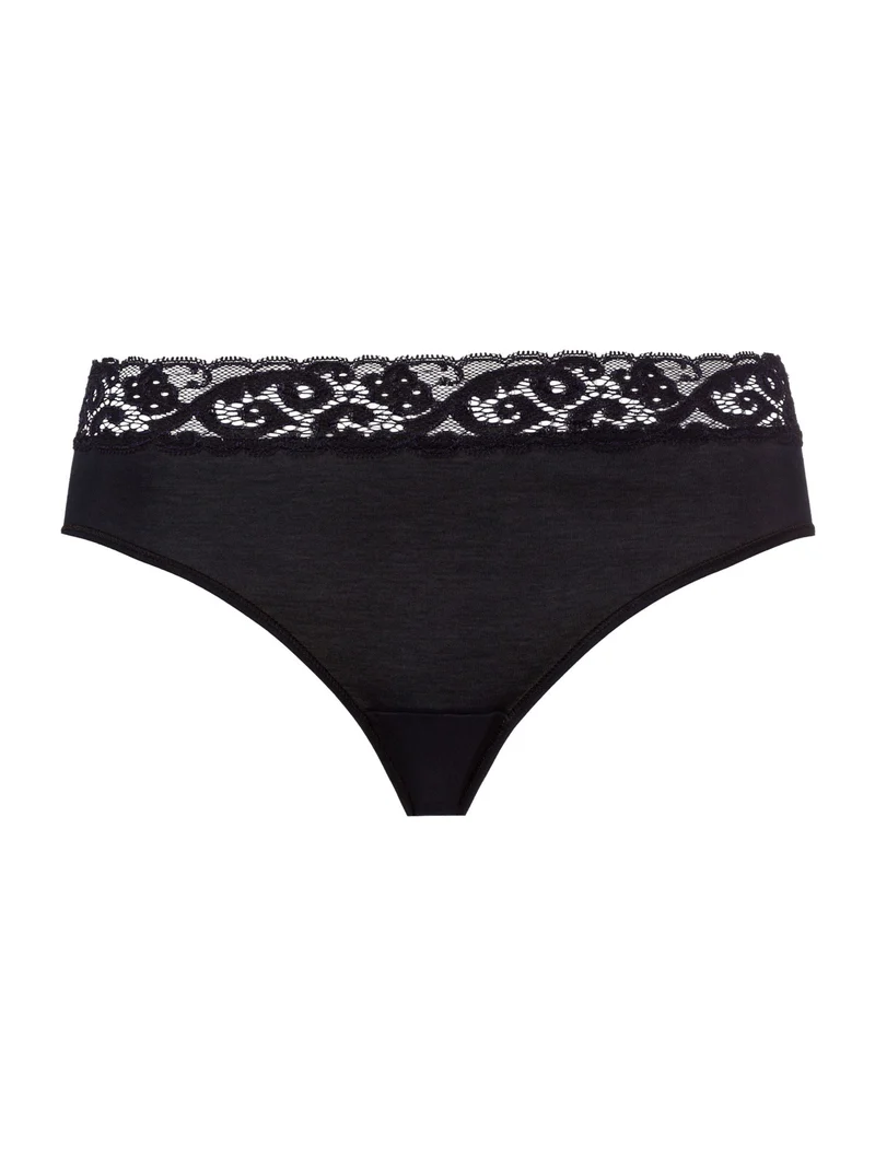 Midi Briefs, Midi Slip mit Spitzenbund MOMENTS