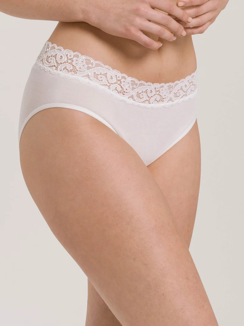 Midi Briefs, Midi Slip mit Spitzenbund MOMENTS
