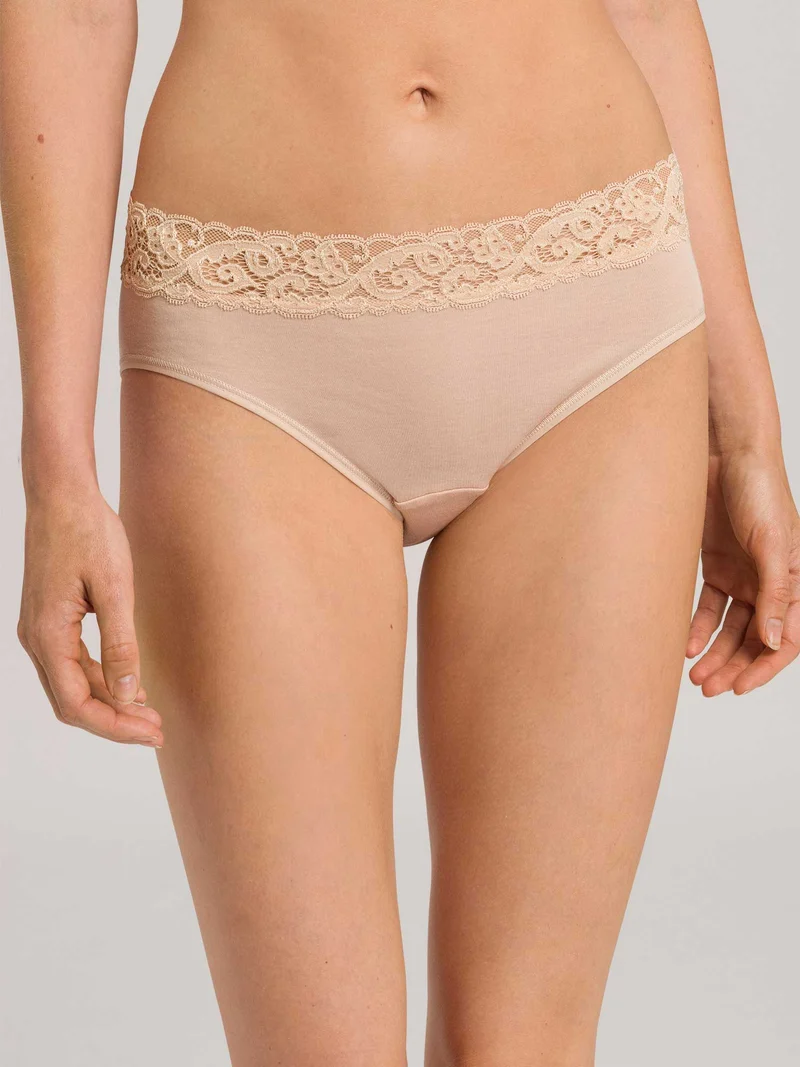 Midi Briefs, Midi Slip mit Spitzenbund MOMENTS