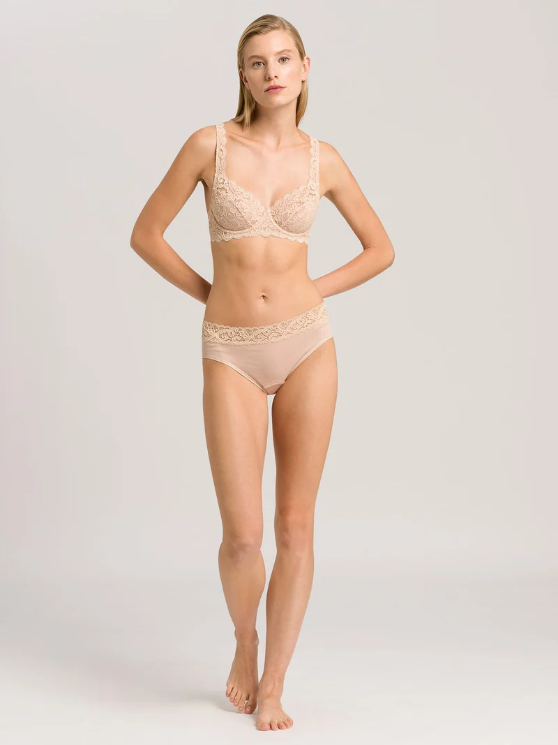 Midi Briefs, Midi Slip mit Spitzenbund MOMENTS