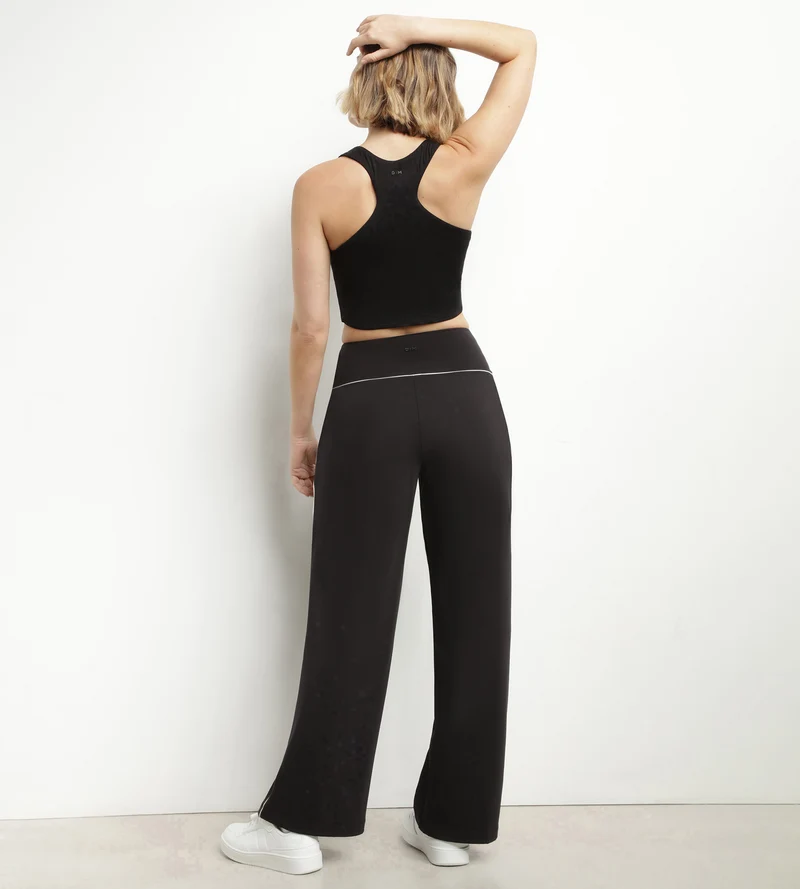 Sport-Tanktop für Damen aus schwarzer Viskose mit BH Dim Move