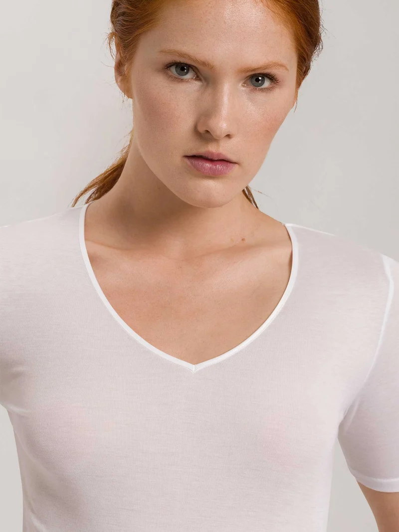 Shirt 1/2 Arm, V-Ausschnitt, COTTON SEAMLESS