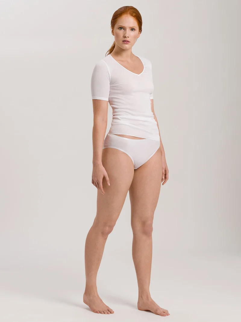 Shirt 1/2 Arm, V-Ausschnitt, COTTON SEAMLESS