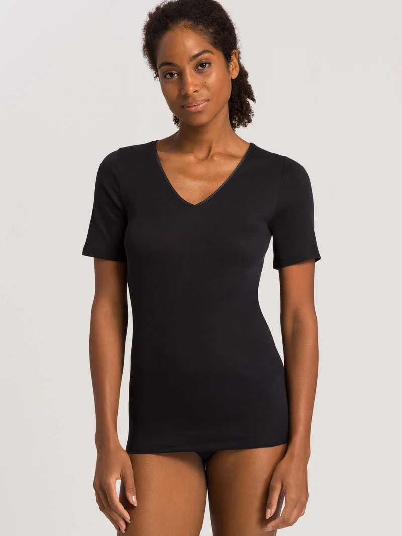 Shirt 1/2 Arm, V-Ausschnitt, COTTON SEAMLESS