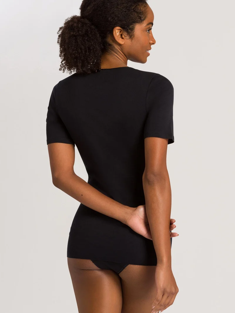 Shirt 1/2 Arm, V-Ausschnitt, COTTON SEAMLESS