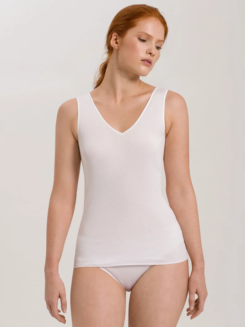 (Tank-)Top V-Neck COTTON SEAMLESS