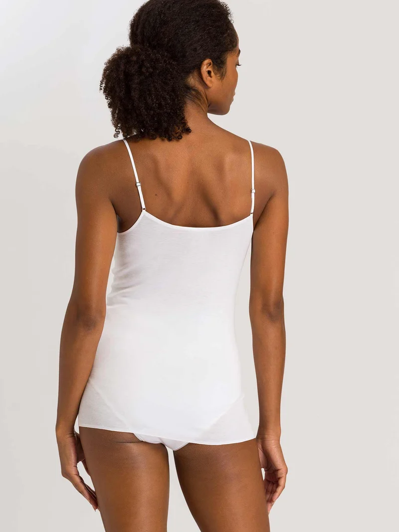 Spaghetti-Top COTTON SEAMLESS, V-Neck