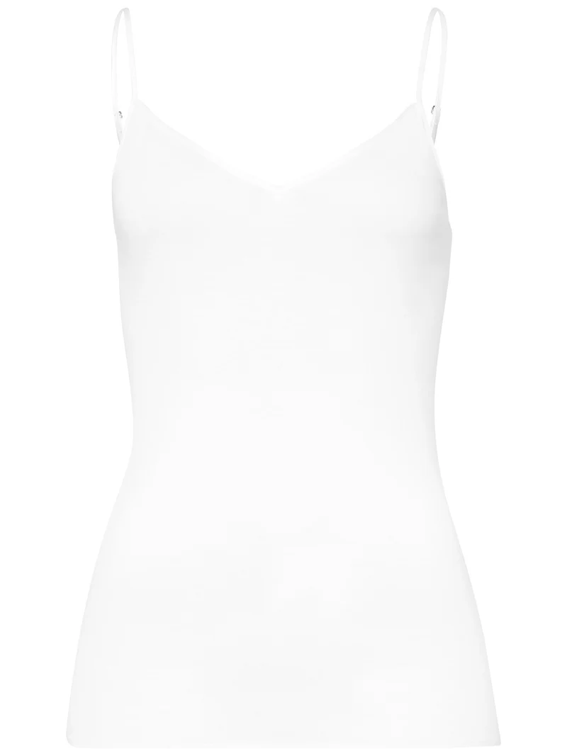 Spaghetti-Top COTTON SEAMLESS, V-Neck