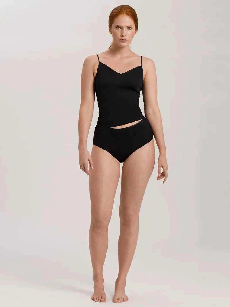 Spaghetti-Top COTTON SEAMLESS, V-Neck