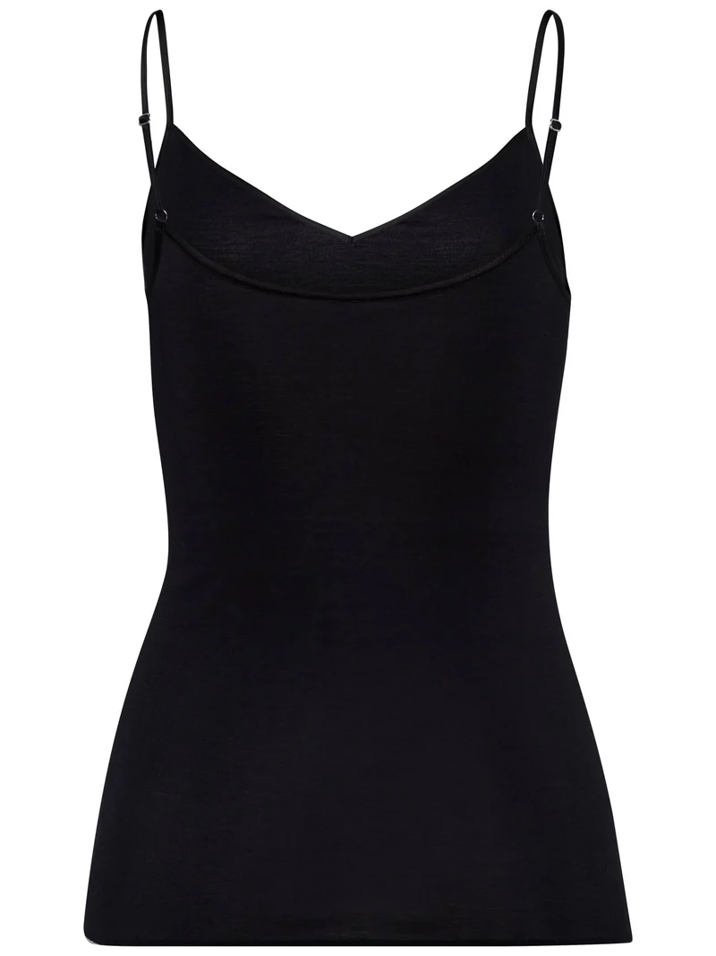 Spaghetti-Top COTTON SEAMLESS, V-Neck