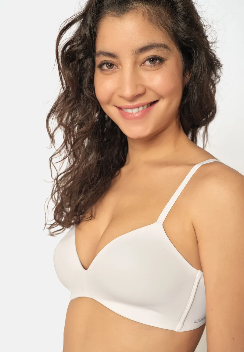 SKINY ADVANTAGE Micro Multifunct. wireless pad. bra | white 087564-080500