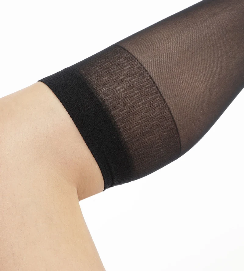 4er-Pack semi-transparente Kniestrümpfe 28D schwarz - EcoDIM