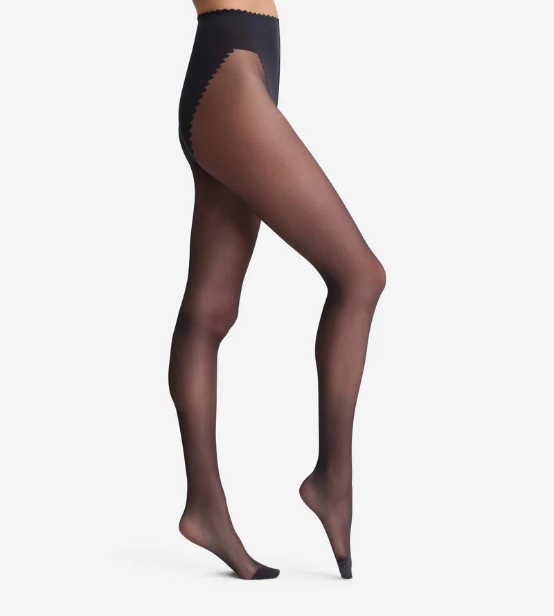 Schwarze Strumpfhose mit Bauch-weg-Effekt 20D - Body Touch
