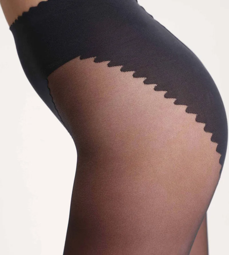 Schwarze Strumpfhose mit Bauch-weg-Effekt 20D - Body Touch