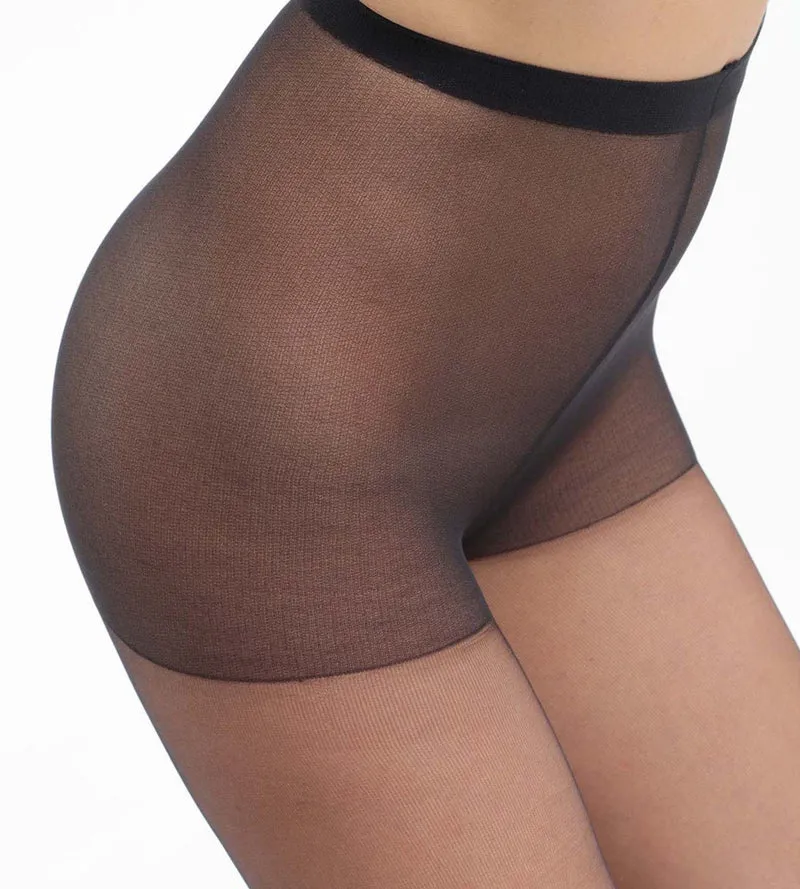 Schwarze ultra-transparente Strumpfhose 15D - DIM Mes Essentiels