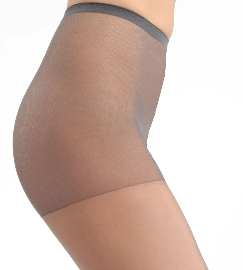 Pfeffergraue ultra-transparente Strumpfhose 15D - DIM Mes Essentiels