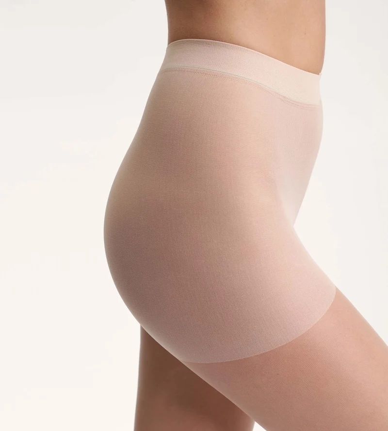 Caprifarbene transparente Strumpfhose mit glänzendem Finish 15D - Sublim Voile Brillant