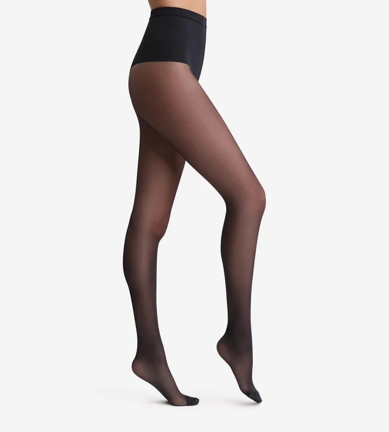 Schwarze Strumpfhose mit Bauch-weg-Effekt 25D - Diam’s Ventre Plat