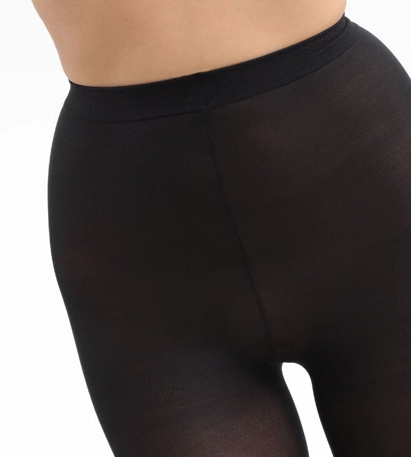 Schwarze beinformende Strumpfhose 45D - Diam’s Jambes Fuselées