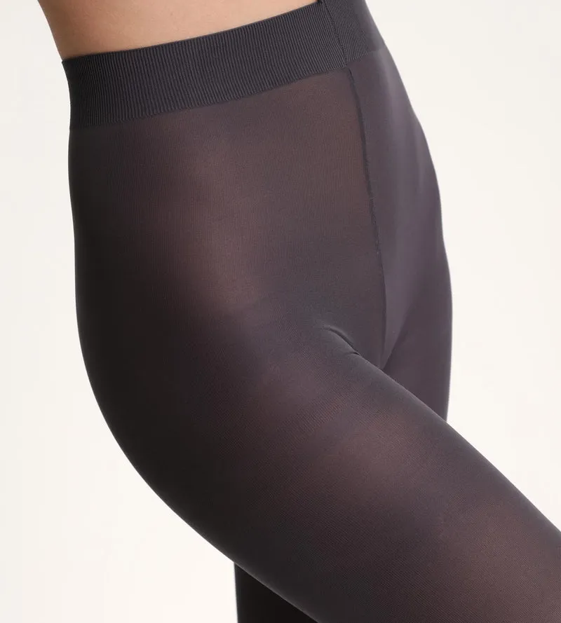 Graue blickdichte Veloursstrumpfhose 50D - DIM Style