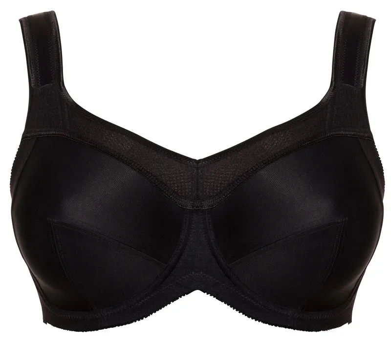 Sport-BH ohne Bügel Kate 6028 Cup D - N schwarz