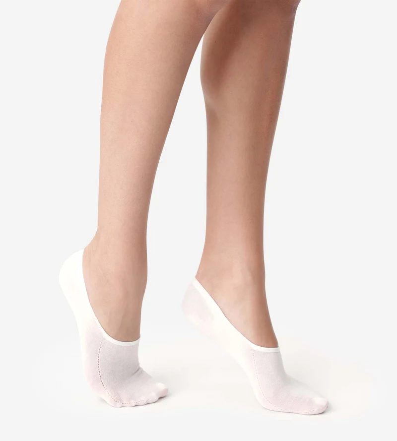 2er-Pack Sneaker-Füßlinge weiß - InvisiFit