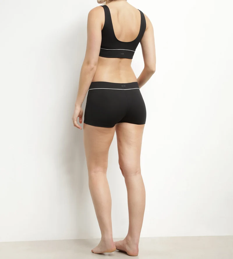Schwarze Damen-Badeshorts aus Mikrofaser von Dim Move