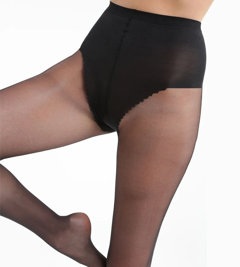 Schwarze Strumpfhose mit Bauch-weg-Effekt 15D - Sublim Ventre Plat