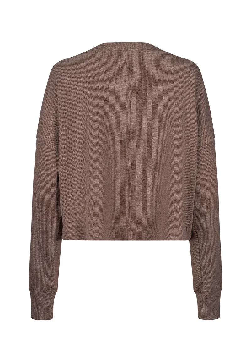 Cozy Waffles Shirt long sleeve | taupe 087735-08A312
