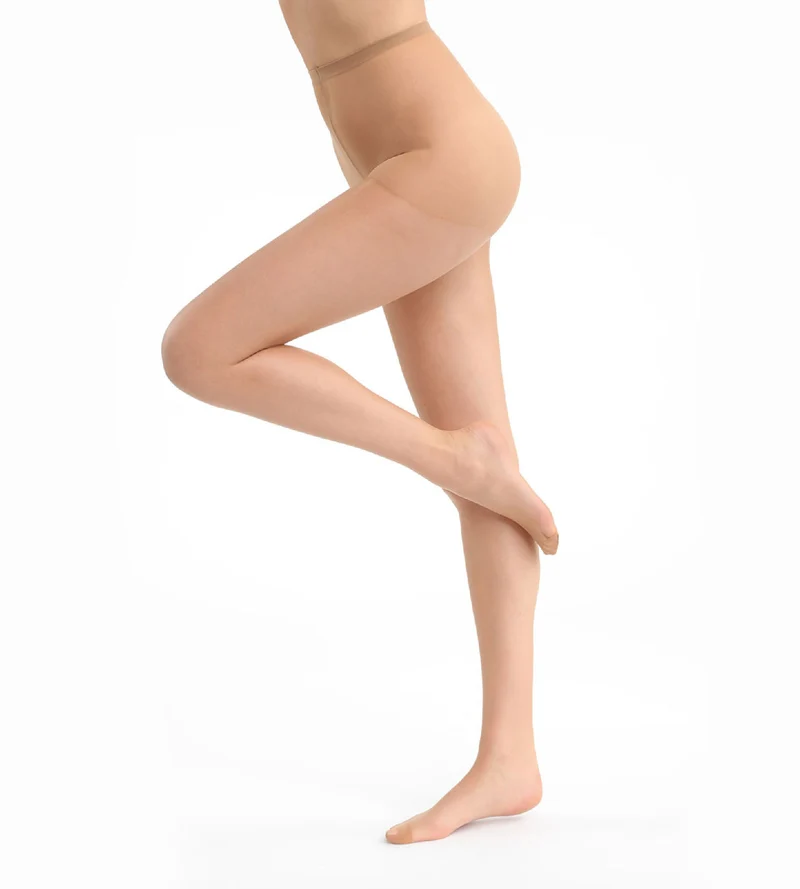 Bernsteinfarbene ultra-transparente Strumpfhose 15D - DIM Mes Essentiels
