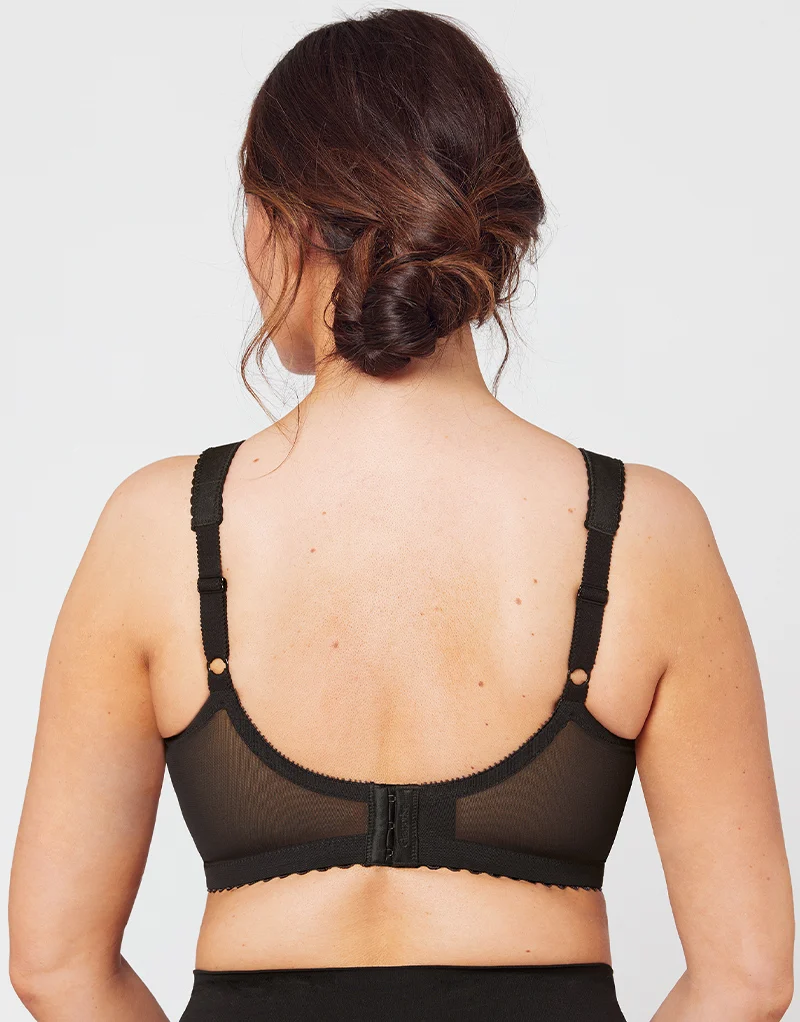 Glamorise Feel the Magic Wire-Free Support Bra Black