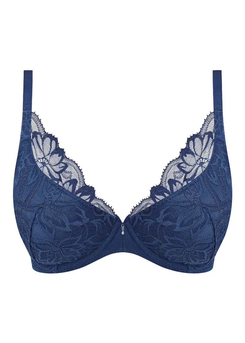 Wacoal - Abellia Bügel-BH mit tiefem Ausschnitt, Marineblau